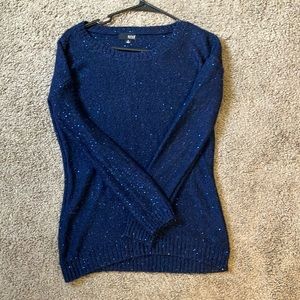Sparkling blue sweater